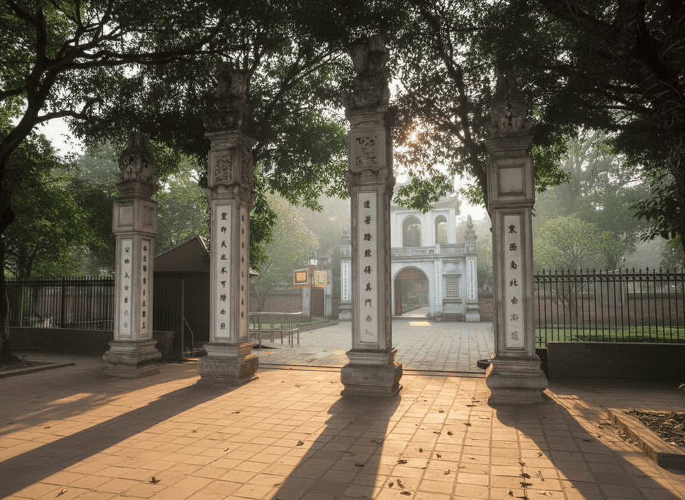 Hệ thống cổng Tam quan của Văn Miếu Quốc Tử Giám